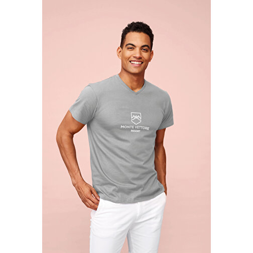 T-Shirt - Victory , Sol´s, graue melange, Baumwolle, L, 74,00cm x 56,00cm (Länge x Breite), Bild 4