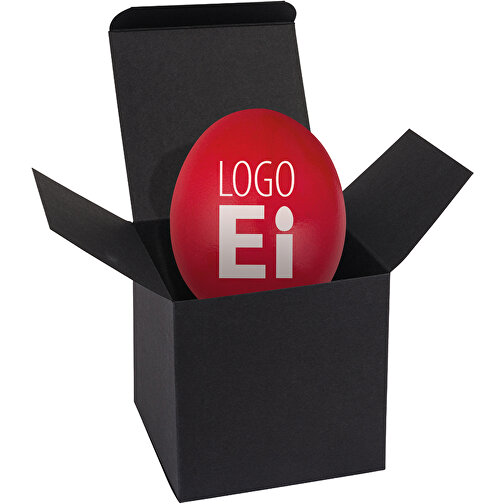 ColorBox LogoEi - Schwarz - Rot , rot, Pappe, 5,50cm x 5,50cm x 5,50cm (Länge x Höhe x Breite), Bild 1