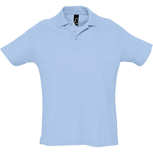 Polo Shirt - Summer Ii , Sol´s, himmelsblau-pique, Baumwolle, XS, 68,00cm x 47,00cm (Länge x Breite), Bild 1