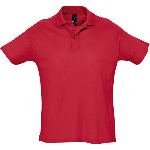 Polo Shirt - Summer Ii , Sol´s, rot, Baumwolle, XL, 76,00cm x 59,00cm (Länge x Breite), Bild 1