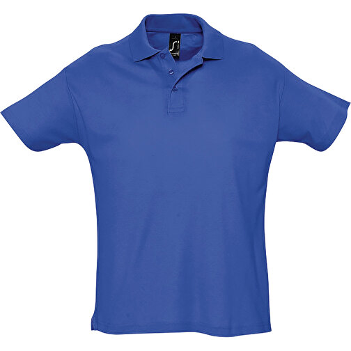 Polo Shirt - Summer Ii , Sol´s, royal blue, Baumwolle, L, 74,00cm x 56,00cm (Länge x Breite), Bild 1