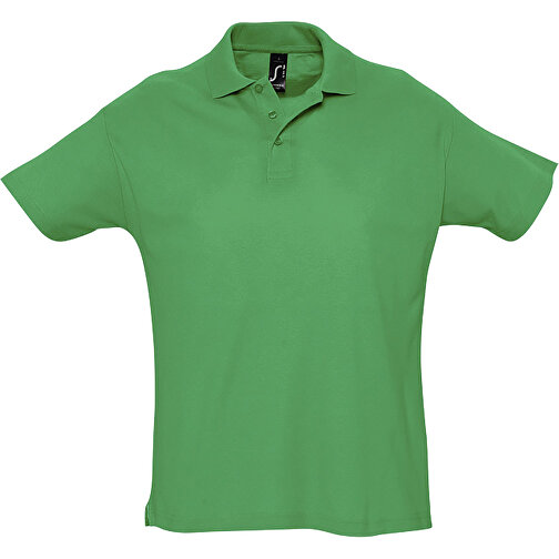 Polo Shirt - Summer Ii , Sol´s, grasgrün, Baumwolle, S, 70,00cm x 50,00cm (Länge x Breite), Bild 1