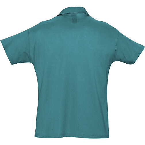 Polo Shirt - Summer Ii , Sol´s, entenblau, Baumwolle, S, 70,00cm x 50,00cm (Länge x Breite), Bild 2
