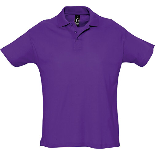 Polo Shirt - Summer Ii , Sol´s, dunkellila, Baumwolle, XXL, 79,00cm x 62,00cm (Länge x Breite), Bild 1