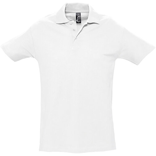 Polo Shirt - Spring Ii , Sol´s, weiß, Baumwolle, M, 72,00cm x 53,00cm (Länge x Breite), Bild 1