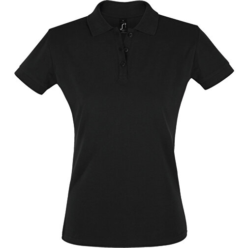 Polo Shirt - Perfect Women , Sol´s, schwarz, Baumwolle, XL, 69,00cm x 51,00cm (Länge x Breite), Bild 1