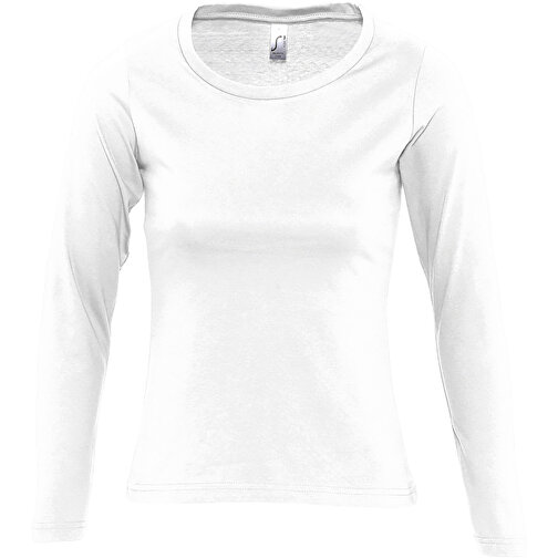 T-Shirt - Majestic , Sol´s, weiß, Baumwolle, XL, 66,00cm x 49,00cm (Länge x Breite), Bild 1