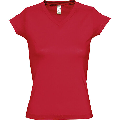 T-Shirt - Moon , Sol´s, rot, Baumwolle, S, 60,00cm x 41,00cm (Länge x Breite), Bild 1