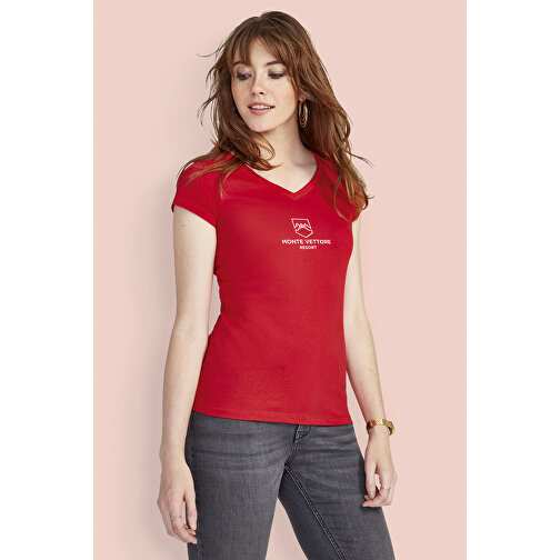 T-Shirt - Moon , Sol´s, rot, Baumwolle, S, 60,00cm x 41,00cm (Länge x Breite), Bild 4