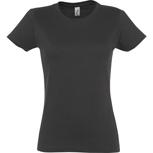 T-Shirt - Imperial Women , Sol´s, dunkelgrau, Baumwolle, L, 65,00cm x 47,00cm (Länge x Breite), Bild 1