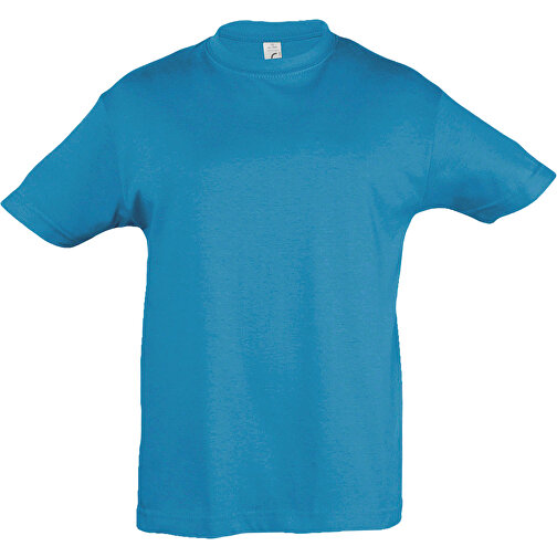 T-Shirt - Regent Kids , Sol´s, aqua, Baumwolle, 4XL, 142,00cm x 152,00cm (Länge x Breite), Bild 1