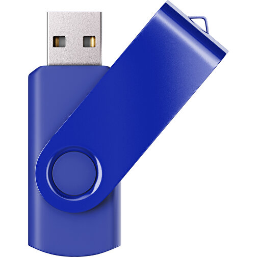 USB-Stick SWING Color 2.0 1 GB , Promo Effects MB , blau MB , 1 GB , Kunststoff/ Aluminium MB , 5,70cm x 1,00cm x 1,90cm (Länge x Höhe x Breite), Bild 1