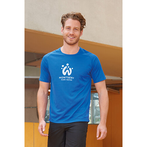 T-Shirt - Sporty , Sol´s, petroleum blau, Polyester, M, 72,00cm x 53,00cm (Länge x Breite), Bild 4