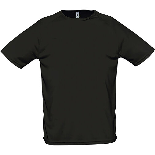 T-Shirt - Sporty , Sol´s, schwarz, Polyester, M, 72,00cm x 53,00cm (Länge x Breite), Bild 1