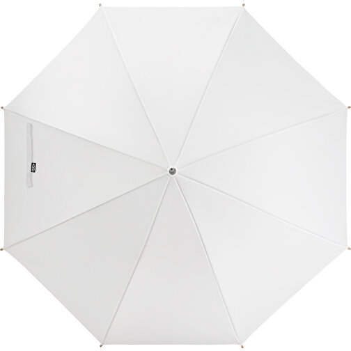 APOLO. RPET-Schirm Aus Pongee , weiß, rPET, , Bild 3