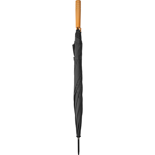 APOLO. RPET-Schirm Aus Pongee , schwarz, rPET, , Bild 2