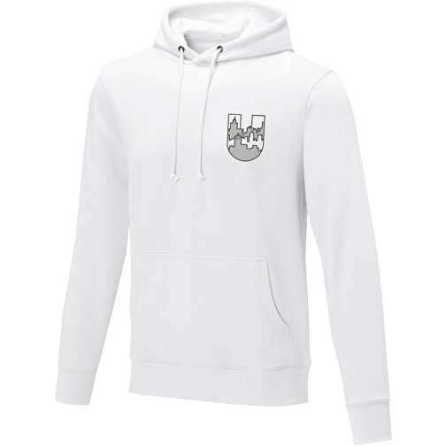 Charon Herren Kapuzenpullover , weiss, Strick 50% Baumwolle, 50% Polyester, 240 g/m2, XS, , Bild 2