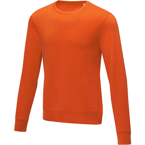 Zenon Herrenpullover Mit Rundhalsausschnitt , orange, Strick 50% Baumwolle, 50% Polyester, 240 g/m2, L, , Bild 1