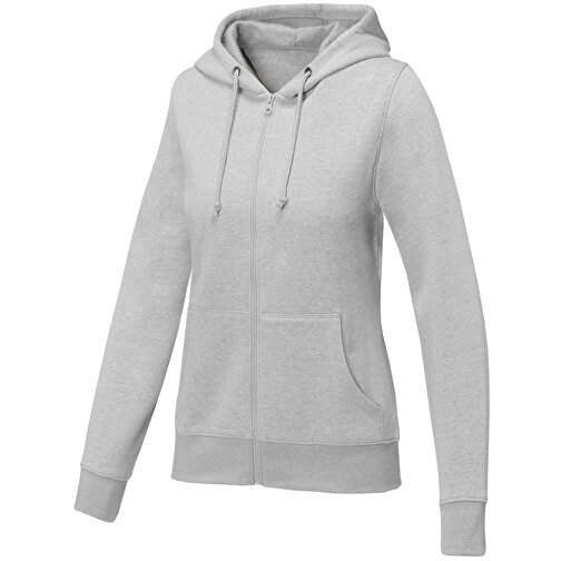 Theron Damen Kapuzenpullover Mit Reißverschluss , heather grau, Strick 50% Baumwolle, 50% Polyester, 240 g/m2, XL, , Bild 1