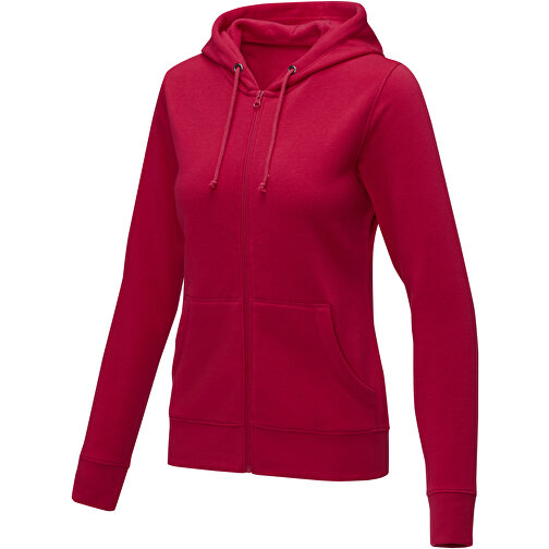 Theron Damen Kapuzenpullover Mit Reissverschluss , rot, Strick 50% Baumwolle, 50% Polyester, 240 g/m2, 3XL, , Bild 1