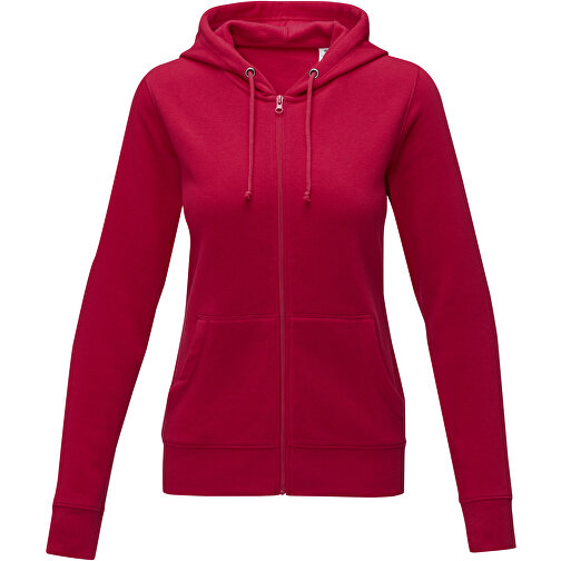 Theron Damen Kapuzenpullover Mit Reißverschluss , rot, Strick 50% Baumwolle, 50% Polyester, 240 g/m2, XXL, , Bild 3