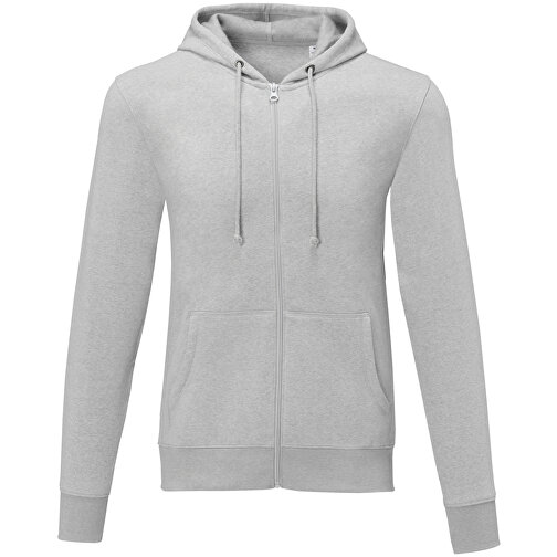 Theron Herren Kapuzenpullover Mit Reissverschluss , heather grau, Strick 65% Baumwolle, 26% Polyester, 9% Viskose, 240 g/m2, XXL, , Bild 3