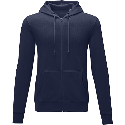 Theron Herren Kapuzenpullover Mit Reissverschluss , navy, Strick 50% Baumwolle, 50% Polyester, 240 g/m2, XXL, , Bild 3