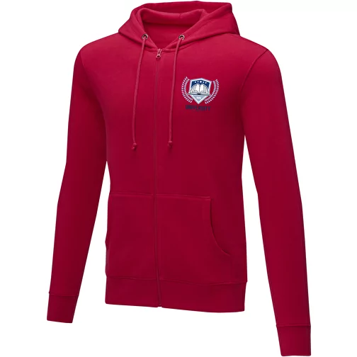 Theron hoodie med dragkedja herr, Bild 2