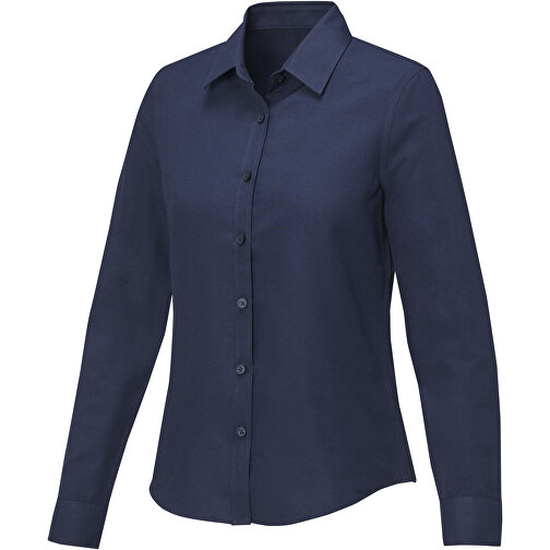 Pollux Damenbluse Mit Langen Ärmeln , navy, Oxford-Gewebe 55% Baumwolle, 45% Polyester, 130 g/m2, M, , Bild 1