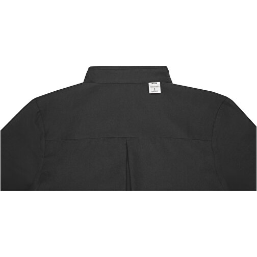 Pollux Herrenhemd Mit Langen Ärmeln , schwarz, Oxford-Gewebe 55% Baumwolle, 45% Polyester, 130 g/m2, 4XL, , Bild 5