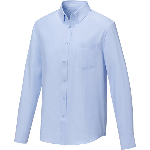 Pollux Herrenhemd Mit Langen Ärmeln , hellblau, Oxford-Gewebe 55% Baumwolle, 45% Polyester, 130 g/m2, XXL, , Bild 1