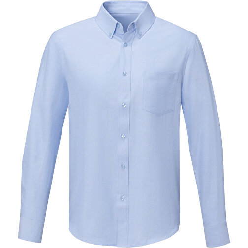 Pollux Herrenhemd Mit Langen Ärmeln , hellblau, Oxford-Gewebe 55% Baumwolle, 45% Polyester, 130 g/m2, M, , Bild 3