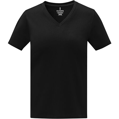 Somoto T-Shirt Mit V-Ausschnitt Für Damen , Green Concept, schwarz, Single jersey Strick 100% Baumwolle, 160 g/m2, L, , Bild 3