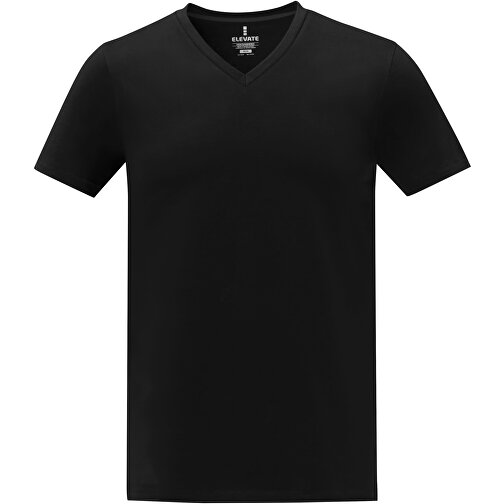 Somoto T-Shirt Mit V-Ausschnitt Für Herren , Green Concept, schwarz, Single jersey Strick 100% Baumwolle, 160 g/m2, 3XL, , Bild 3