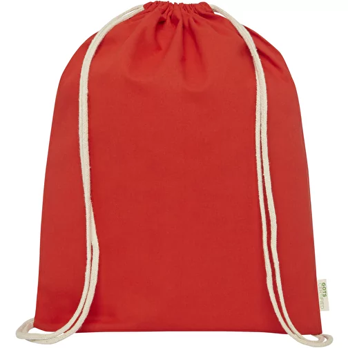 Orissa 140 g/m² organic cotton drawstring bag 5L, Obraz 3