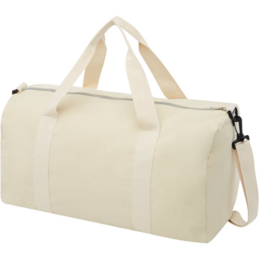 Pheebs 450 G/m² Recycelte Reisetasche 24L , Green Concept, natural, 60% Recyclingbaumwolle, 40% Recyceltes Polyester, 450 g/m2, 26,00cm x 24,00cm x 49,00cm (Länge x Höhe x Breite), Bild 1