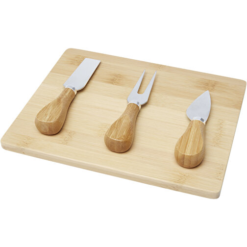 Ement ostbricka och verktyg i bambu, Bild 1