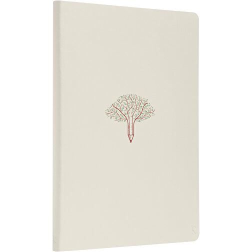 Karst® A5 Hardcover Notizbuch , beige, Steinpapier, 21,00cm x 1,65cm x 14,80cm (Länge x Höhe x Breite), Bild 2