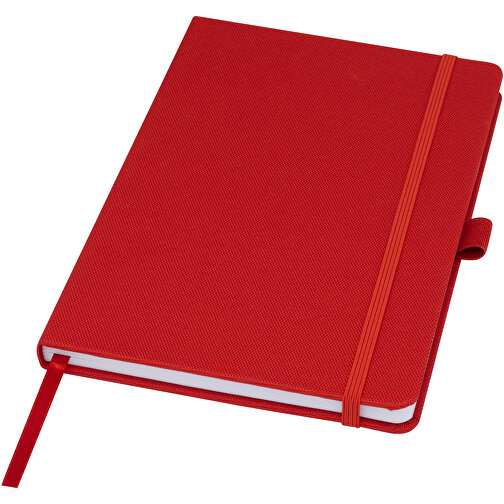 Honua A5 Notizbuch Aus Recyceltem Papier Mit Cover Aus Recyceltem PET , Green Concept, rot, Recycelter PET Kunststoff, 21,50cm x 14,50cm (Länge x Breite), Bild 1