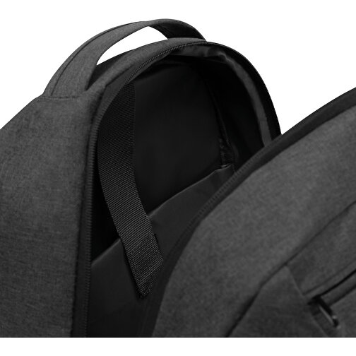 Rucksack STOCKHOLM , dunkelgrau, 300D Polyester, 29,00cm x 42,00cm x 17,00cm (Länge x Höhe x Breite), Bild 5