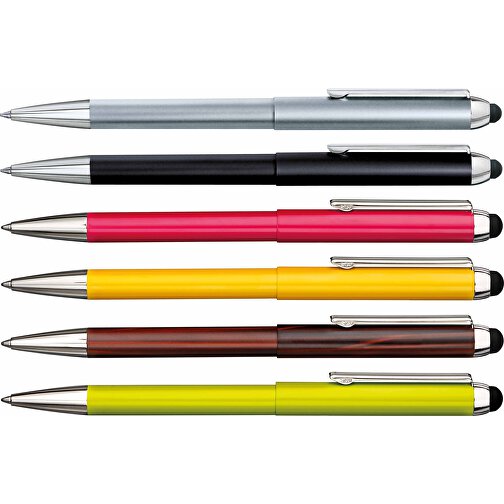 Stempelschreiber 3307M , gelb, Metall, Kunststoff, Gummi, 15,00cm (Länge), Bild 3