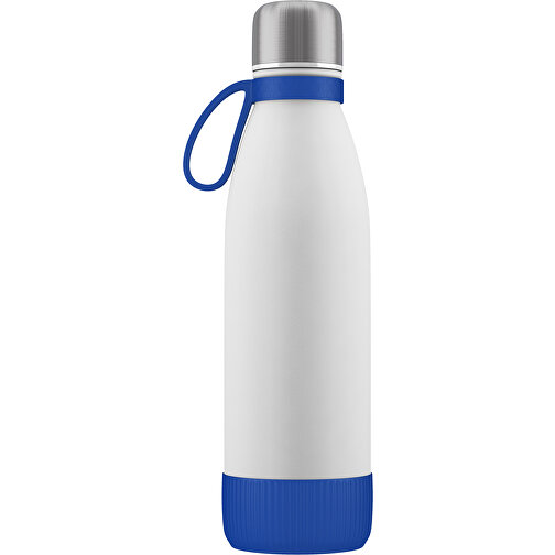 Thermoflasche RETUMBLER-NIZZA CORPORATE , Retumbler, weiß / blau, Edelstahl, Kunststoff, 70,00cm x 26,50cm x 43,00cm (Länge x Höhe x Breite), Bild 1
