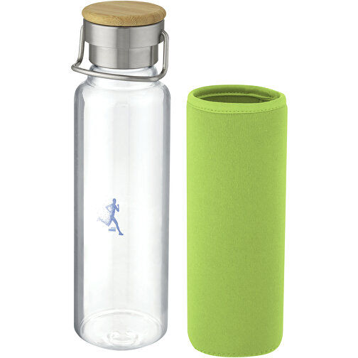 Thor 660 Ml Glasflasche Mit Neoprenhülle , Green Concept, limone, Borosilikatglas, PP Kunststoff, Bambusholz, 26,20cm (Höhe), Bild 2