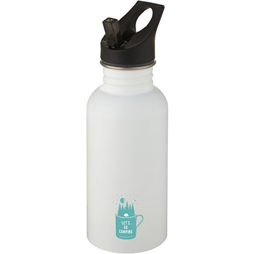 Lexi 500 Ml Sportflasche , weiß, Edelstahl, PP Kunststoff, Silikon Kunststoff, 21,20cm (Höhe), Bild 2