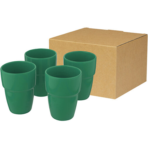Coffret cadeau Staki de 4 mugs empilables 280 ml, Image 1