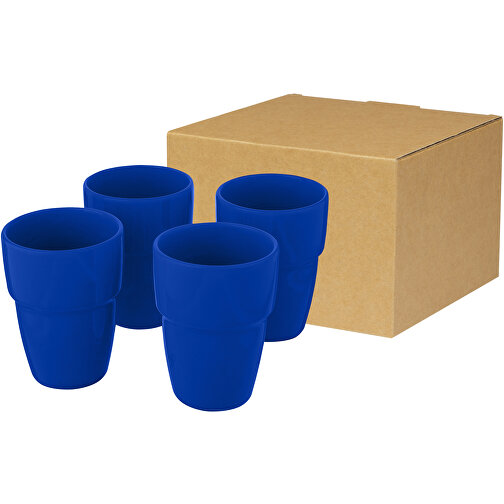 Set de regalo de 4 vasos apilables de 280 ml 'Staki', Imagen 1