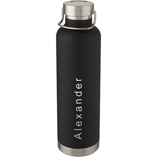 Thor 1 L Kupfer-Vakuum Isoliersportflasche , schwarz, Edelstahl, PP Kunststoff, Silikon Kunststoff, 28,90cm (Höhe), Bild 3
