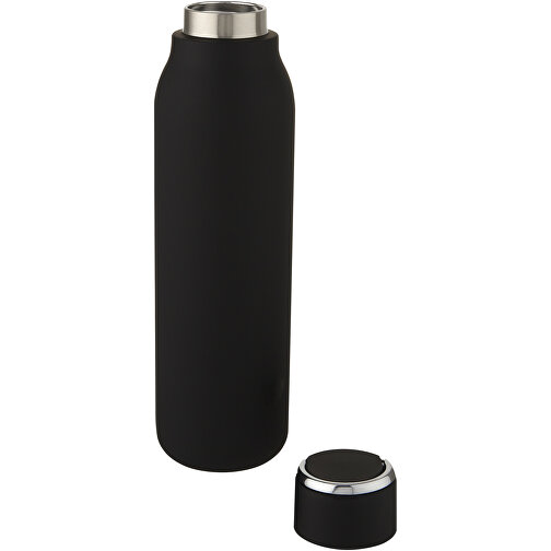 Marka 600 Ml Kupfer-Vakuum Isolierflasche Mit Metallschlaufe , schwarz, Edelstahl, PP Kunststoff, Silikon Kunststoff, 26,30cm (Höhe), Bild 5