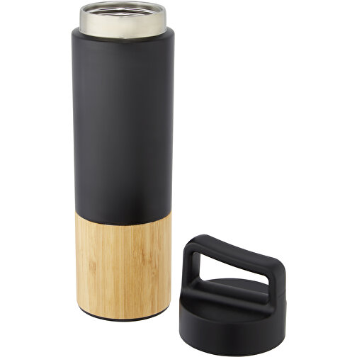 Torne 540 Ml Kupfer-Vakuum Isolierflasche Mit Bambus Außenwand , schwarz, Edelstahl, Bambusholz, 28,30cm (Höhe), Bild 7