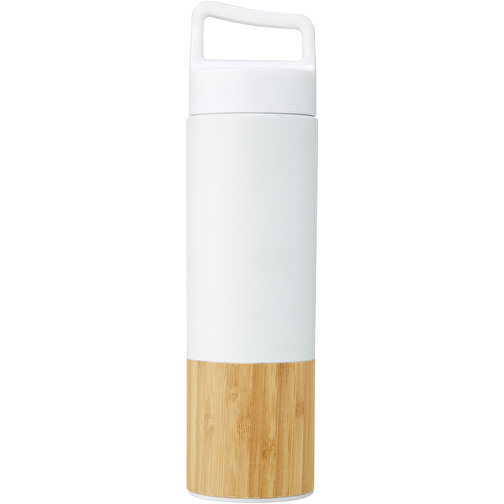 Torne 540 Ml Kupfer-Vakuum Isolierflasche Mit Bambus Außenwand , weiß, Edelstahl, Bambusholz, 28,30cm (Höhe), Bild 5